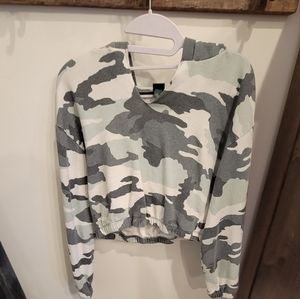 Cameo cropped sweat shirt